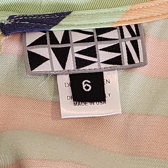 Anthropologie Dusen Dusen Striped Midi Sleeveless Dress Size 6 - Picture 7 of 7